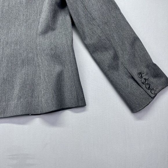 Eddie Bauer Blazer Women's Size 2 Black and White Herringbone Single Breast - Picture 14 of 15